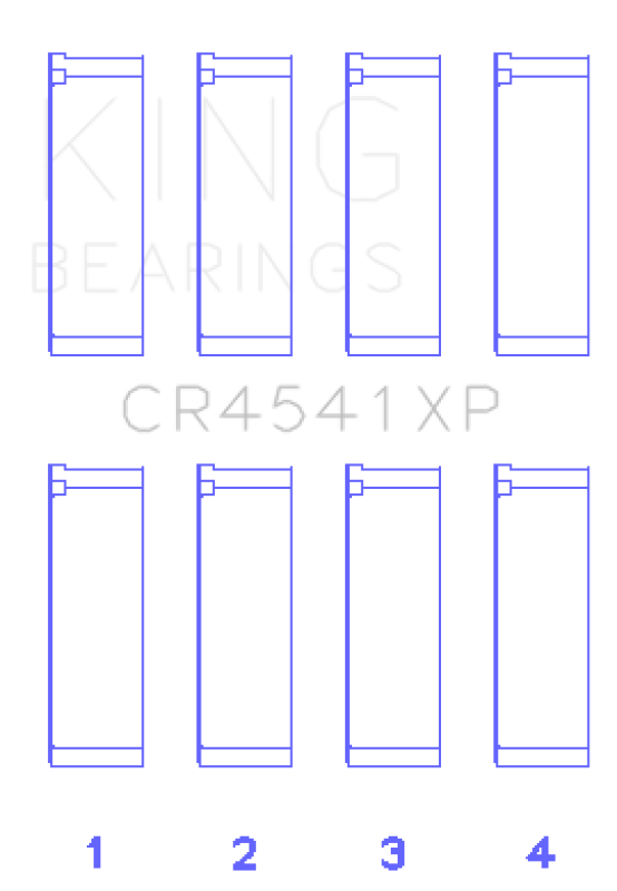 King Honda F23 (Size STD) Performance Rod Bearing Set CR4541XP CR4541XP Photo - Primary