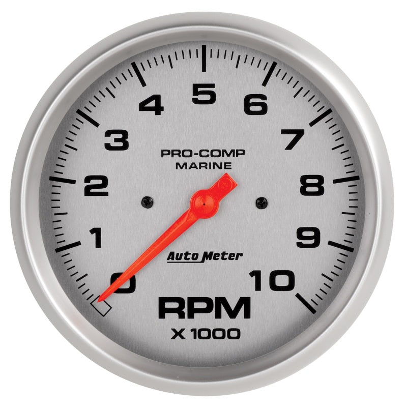 Autometer Gauge, Tachometer, 5", 10k RPM, Marine Silver 200801-33 Photo - Primary