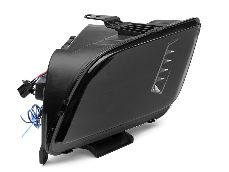 Raxiom 05-09 Ford Mustang w/ Halogen LED Halo Prjctr Headlights-Blk Hsng(Smoked Lens Exclude GT500) 49128 49128 Photo - Close Up