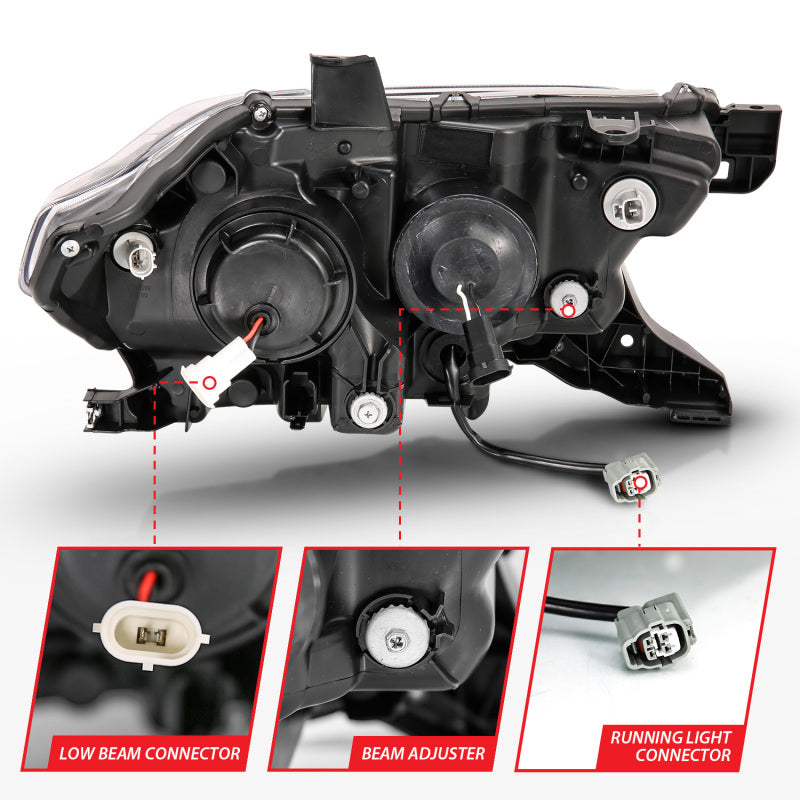 Anzo 16-17 Toyota Tacoma Projector Headlights w/ Plank Style Design 111379 Photo - Unmounted