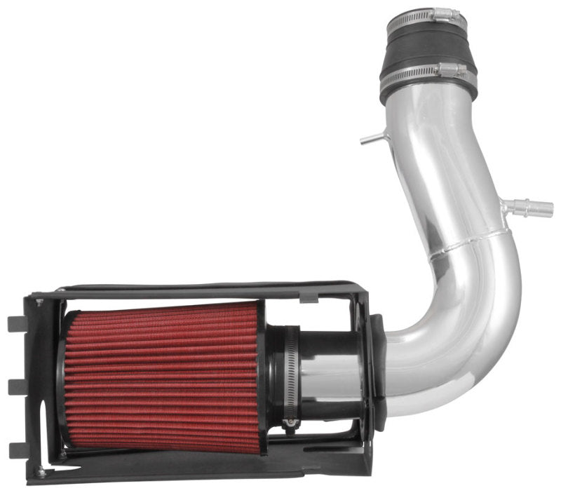 Spectre 11-19 Ford Explorer V6-3.5L F/I Air Intake Kit - Polished Aluminum w/Red Filter 9038 9038 Photo - Unmounted