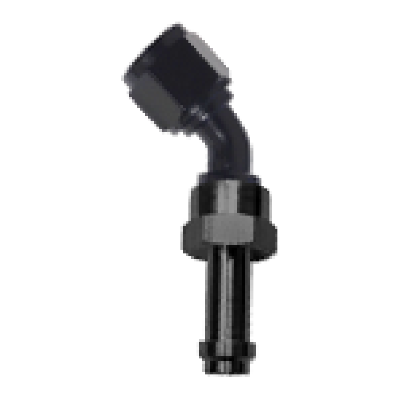 Fragola -6AN 45 Degree EZ Street Hose End Black 754506-BL 754506-BL Photo - Primary