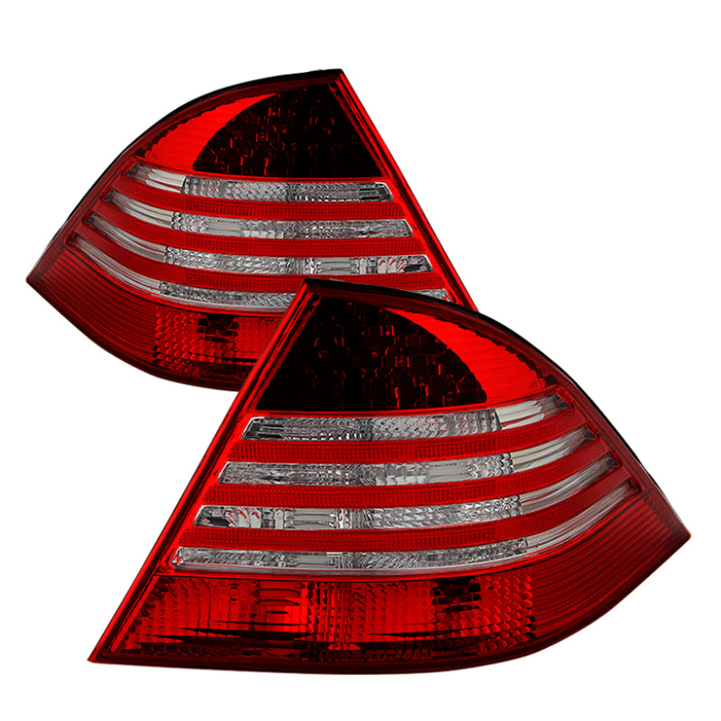 SPYDER Xtune Mercedes Benz W220 S-Class 00-05 LED Tail Lights Red Clear ALT-JH-MBW220-LED-RC 9028441 9028441 Photo - Primary