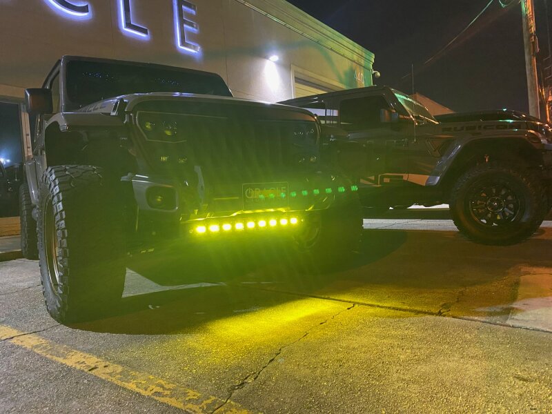 ORACLE Lighting 2019+ Jeep Wrangler JL / Gladiator JT Skid Plate w/ Integrated LED Emitters - Yellow 5883-006 5883-006 User 1