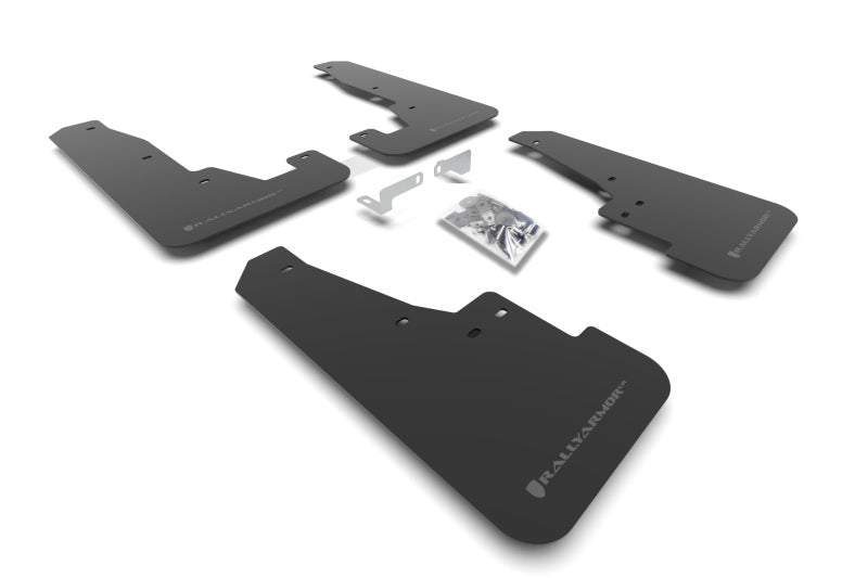 Rally Armor 16-22 Dodge Durango GT / RT / SRT / SXT Black UR Mud Flap Grey Logo MF55-UR-BLK/GRY MF55-UR-BLK/GRY Photo - Primary