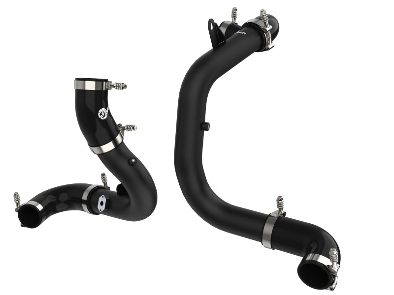 aFe BladeRunner 15-20 VW GTI (MKVII) L4-2.0L (t) Aluminum Hot and Cold Charge Pipe Kit Black 46-20414-B 46-20414-B Photo - Primary