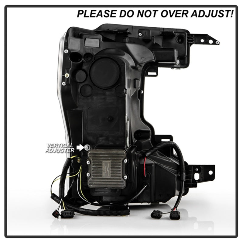 SPYDER Apex 20-22 Ford F250/F350 (Halogen) High-Power LED Headlights - Black PRO-YD-FS20HALAP-SEQ-BK 5088635 5088635 Photo - Unmounted