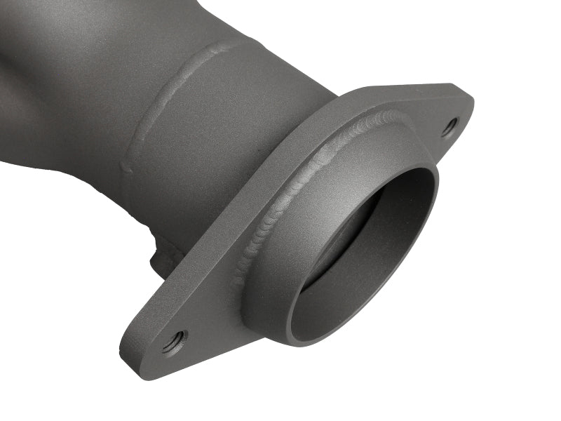 aFe Twisted Steel 304SS Short Header 15-22 Dodge Challenger SC V8-6.2L / 6.4L HEMI Titanium Coating 48-32031-T 48-32031-T Photo - Close Up