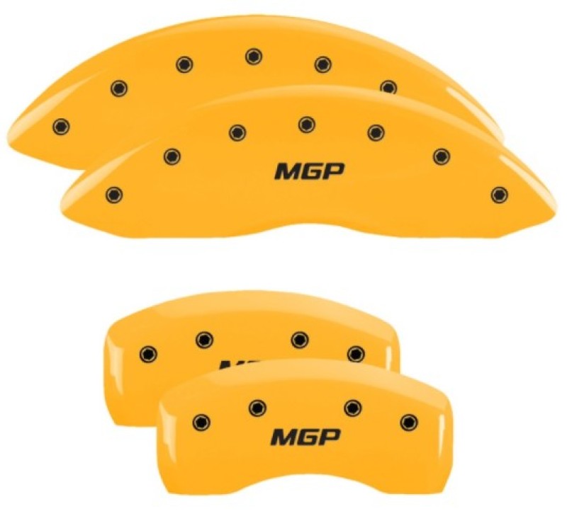 MGP 4 Caliper Covers Engraved Front & Rear MGP Yellow Finish Black Characters 2019 Ford Edge 10247SMGPYL 10247SMGPYL User 1
