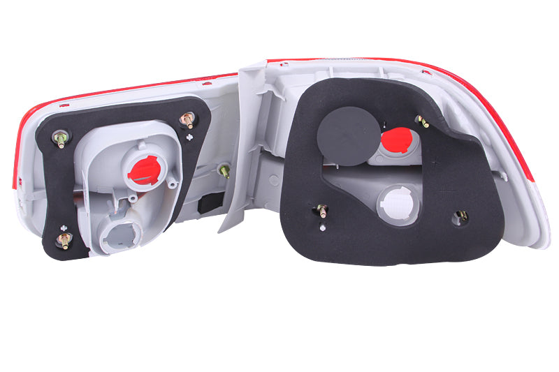 Anzo 1996-2000 Honda Civic Taillights Red/Clear - OEM 4pc 221147 Photo - Unmounted