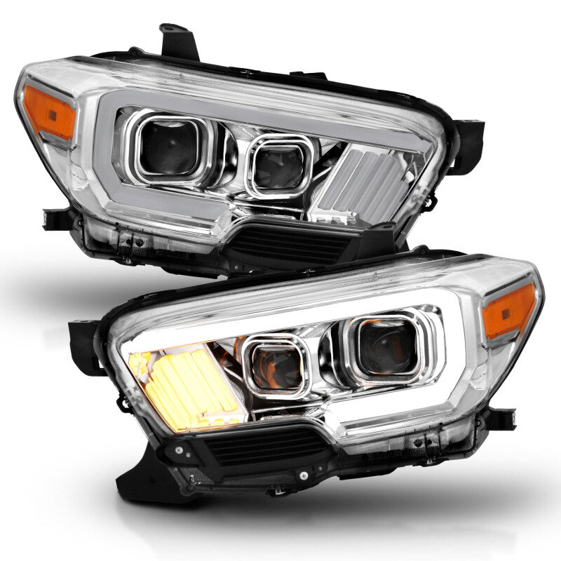 Anzo 2016-2017 Toyota Tacoma Projector Headlights w/ Plank Style 111380 Photo - Close Up