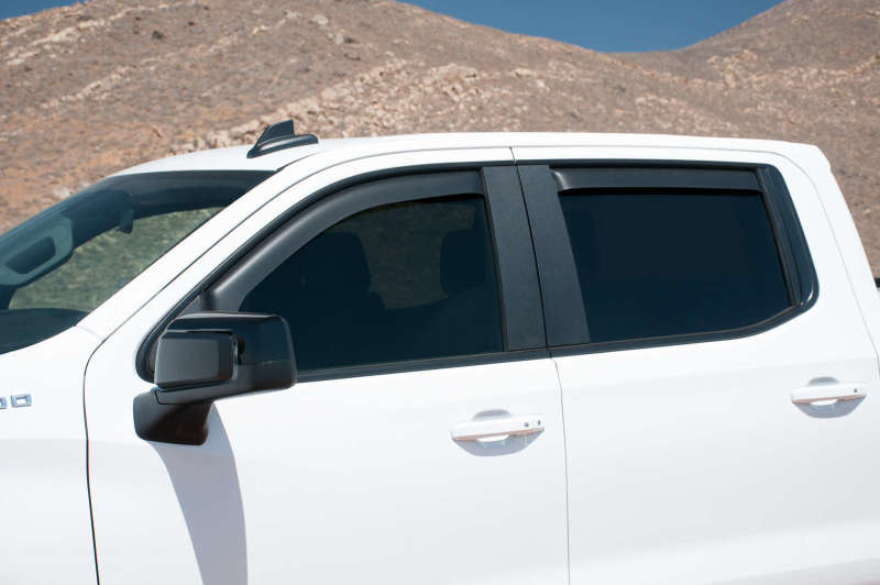 EGR 2019 Chevy 1500 Crew Cab In-Channel Window Visors - Dark Smoke 571691 571691 Photo - Mounted