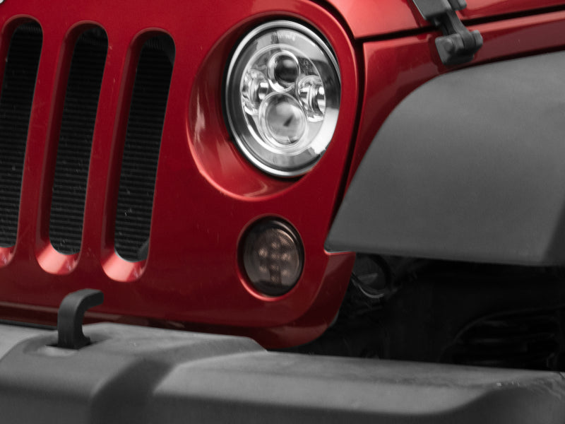 Raxiom 07-18 Jeep Wrangler JK Axial Series LED Amber Turn Signals (Smoked) J108040 J108040 Photo - Primary