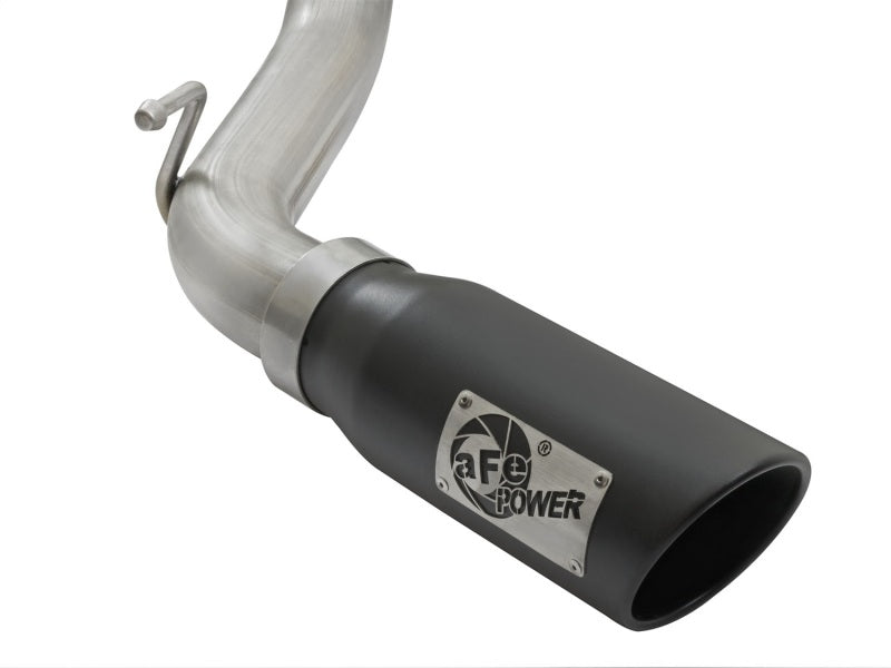 aFe MACH Force-Xp 3in Stainless Steel Cat-Back Exhaust System w/Black Tip 49-46026-B Photo - Unmounted