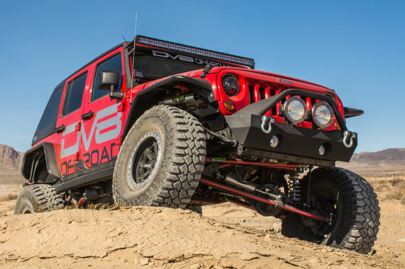 DV8 Offroad 07-18 Jeep Wrangler JK Front & Rear Flat Tube Fenders FENDB-02 FENDB-02 Photo - Mounted