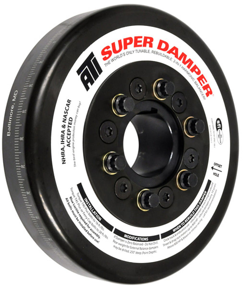 ATI Damper - 8.074in - Steel - John Deere - 466/619 Tractor - Chevy Front - 3 Ring - Diesel ATI917364 ATI917364 Photo - Primary