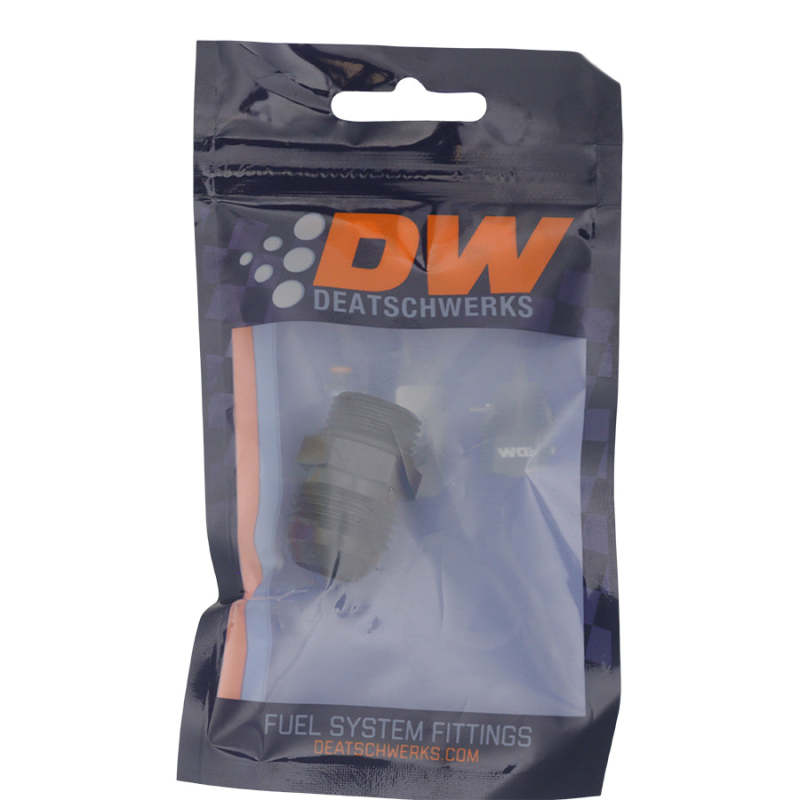 DeatschWerks 8AN ORB Male to 10AN Male Flare Adapter - Anodized Matte Black 6-02-0408-B 6-02-0408-B Photo - lifestyle view