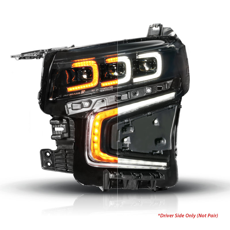 ANZO 21-23 Chevy Tahoe/Suburban LED Light Bar Style Headlights Black w/ Squential DRL (Left Side) 111636X-L 111636X-L User 1