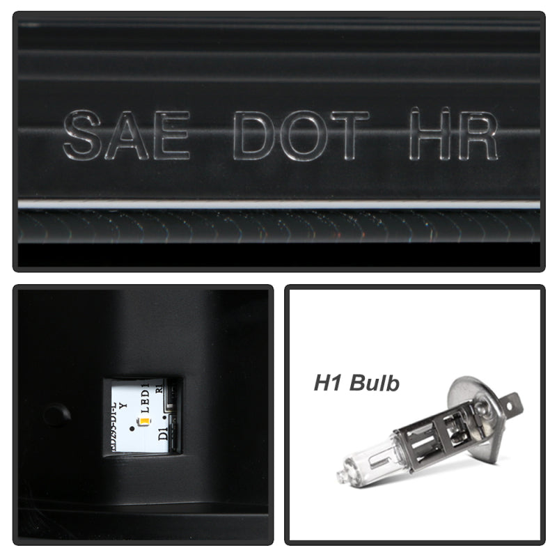 Spyder 05-07 Ford F250/350/450 Super Duty Projector LED Black PRO-YD-FS05V2PL-BK 5087911 5087911 User 4