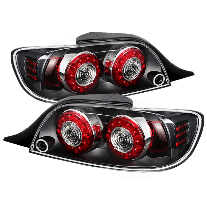 SPYDER Xtune Mazda Rx-8 04-08 LED Tail Lights Black ALT-ON-MRX804-LED-BK 5081209 5081209 Photo - Primary