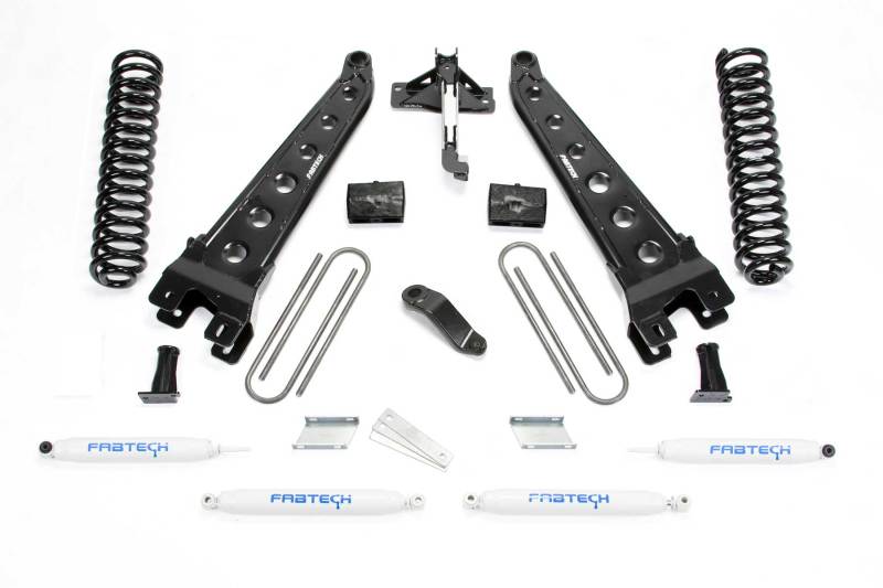 Fabtech 2018 Ford F450/F550 4WD Diesel 6in Radius Arm System w/Perf. Shocks K2304 Photo - Primary