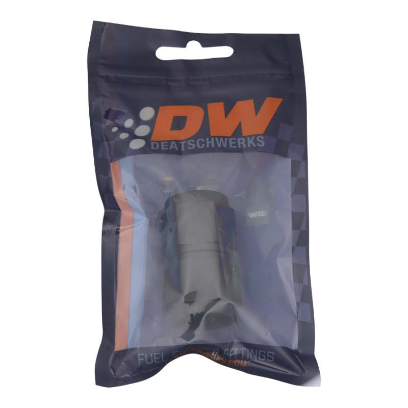 DeatschWerks 10AN Flare Female Swivel to 10AN Flare Female Swivel - Anodized Matte Black 6-02-0211-B 6-02-0211-B Photo - lifestyle view