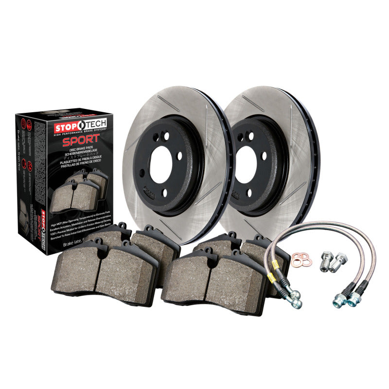 StopTech Sport Axle Pack Slotted Rotor; Rear 977.47009R Photo - Primary