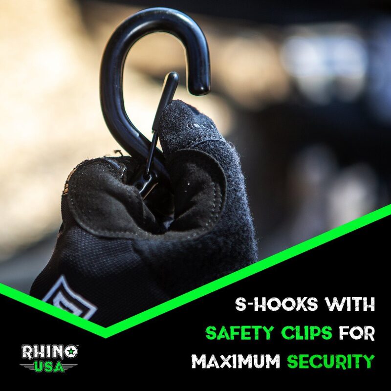 Rhino USA Cambuckle Motorcycle Tiedown Straps 2-Pack (Red) 1.5In X 8Ft RNO-CAMSOFT-RED RNO-CAMSOFT-RED User 2