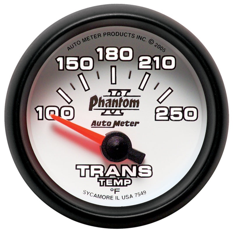 Autometer Gauge, Transmission Temp, 2 1/16", 100-250 Deg F, Electric, Phantom II 7549 User 2