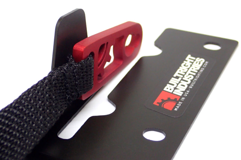 BuiltRight Industries 09-20 Ford F-150/Raptor (09-14 SuperCrew Only) Rear Seat Release - Black Strap 100100 100100 Photo - Primary