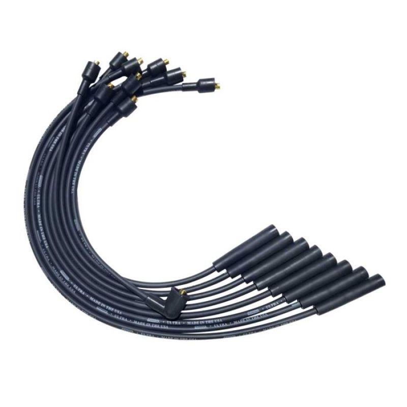 Moroso SB Chrysler Mopar 273/318/340/360 Unsleeved Non-HEI Ultra Spark Plug Wire Set - Black 51056 51056 User 1