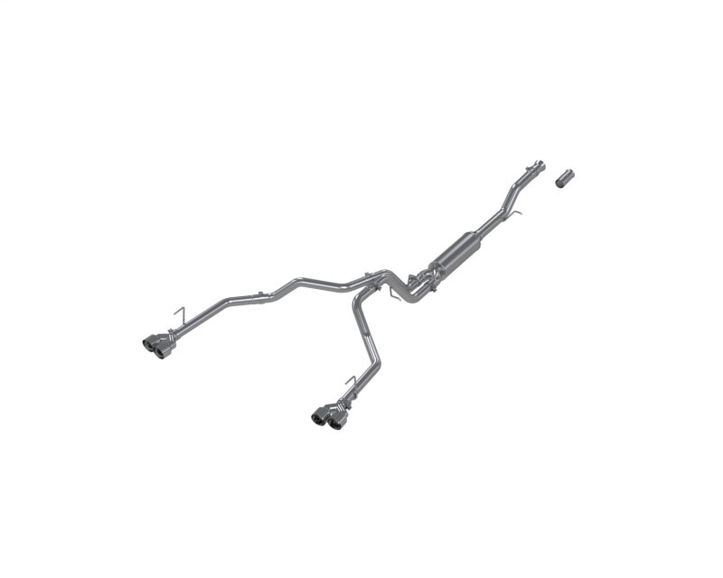 MBRP 21-24 Chevrolet Surburban XL 5.3L 3in Aluminized 2.5in Dual Split Carbon Fiber Cat-back S5059AL S5059AL Photo - Primary