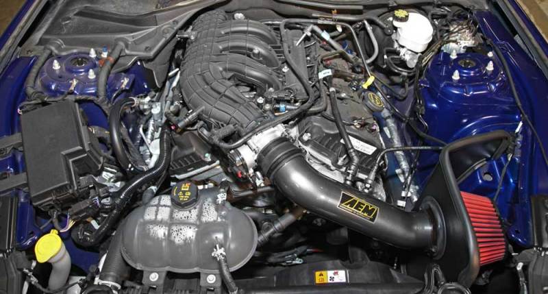 AEM Induction AEM 2015 Ford Mustang 3.7L - Cold Air Intake System 21-755C 21-755C Photo - Mounted