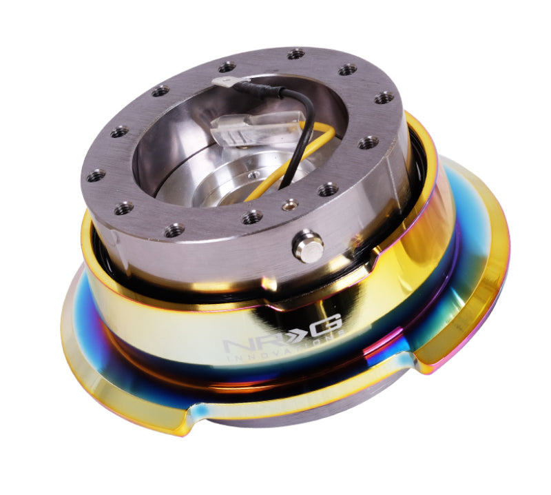 NRG 2.8 Quick Release Gunmetal Body Neochrome Ring SRK-280GM-MC Photo - Primary
