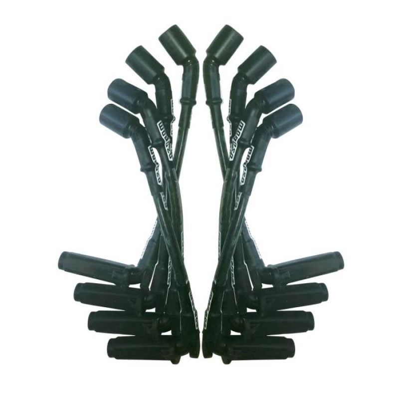 Moroso GM LS 11in Long Coil On Plug 90 Deg Plug Sleeved Ultra Spark Plug Wire Set - Black 51534 51534 User 1