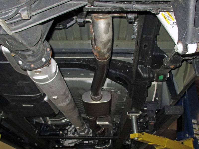 aFe Apollo GT Series 3in 409 Stainless Steel Muffler Upgrade 2019 GM Silverado/Sierra 1500 V8-6.2L 49C44114 49C44114 Photo - Mounted