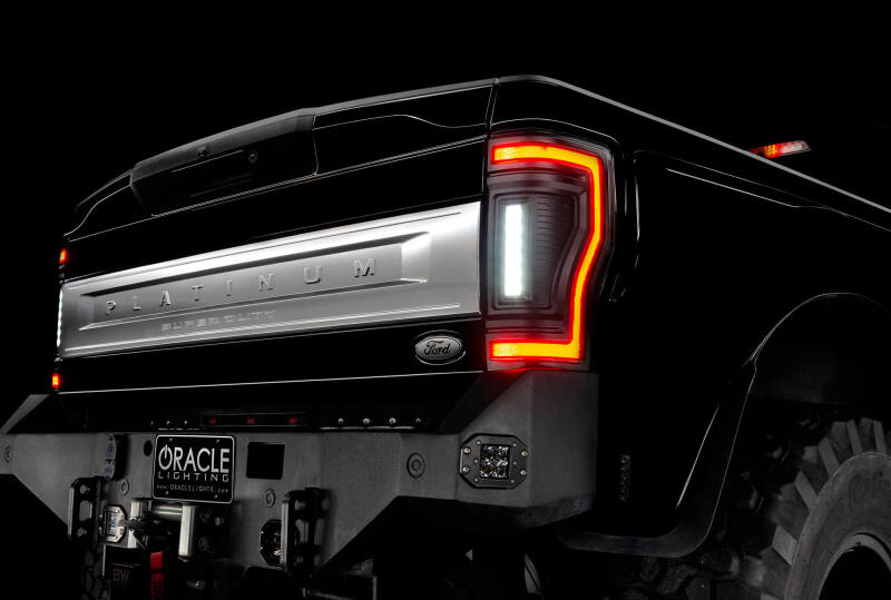 ORACLE Lighting 17-22 Ford F-250/350 (Black Series) Flush Mount LED Tail Lights 5896-504-T 5896-504-T Photo - lifestyle view