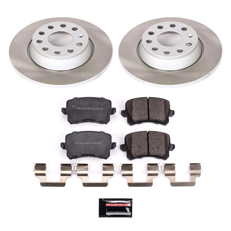 PowerStop Power Stop 17-18 Volkswagen Tiguan Limited Rear Semi-Coated Rotor Kit SC7324 SC7324 Photo - Primary
