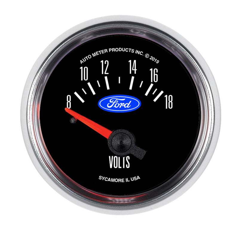 Autometer Ford 2-1/16in. 18V Electric Voltmeter Gauge 880823 880823 Photo - Primary