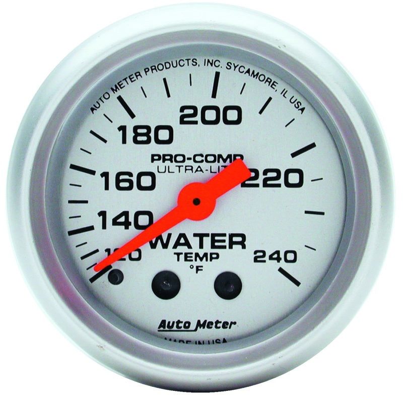 Autometer Gauge, Water Temp, 2 1/16", 120-240 DEeg F, Mechanical, Ultra-Lite 4332 Photo - Primary