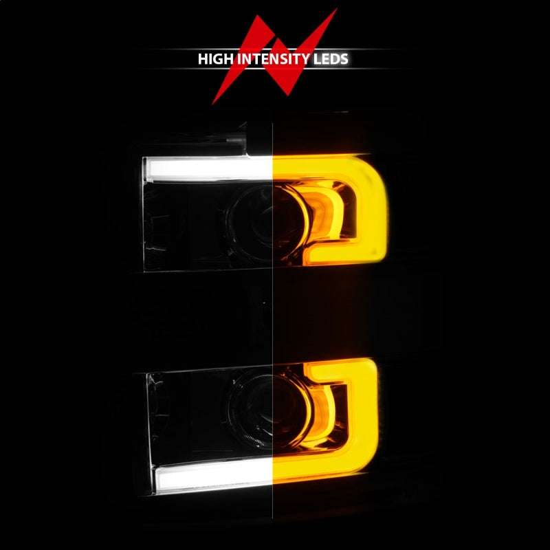 Anzo Projector Headlights 15-17 Chevrolet Silverado 2500HD / 3500HD Chrome 111366 Photo - Unmounted