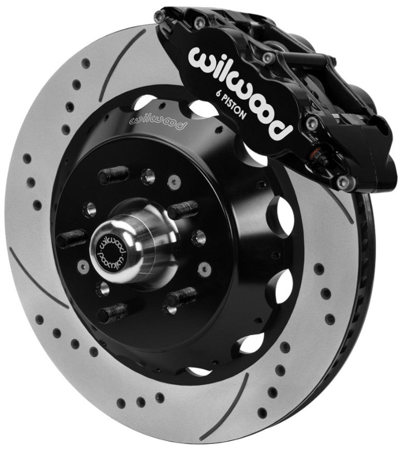 Wilwood 70-81 FBody/75-79 A&XBody FNSL6R Frt BBK 14in D/S Rtr Blk Calipers Use w/ Pro Drop Spindle 140-15983-D 140-15983-D User 1