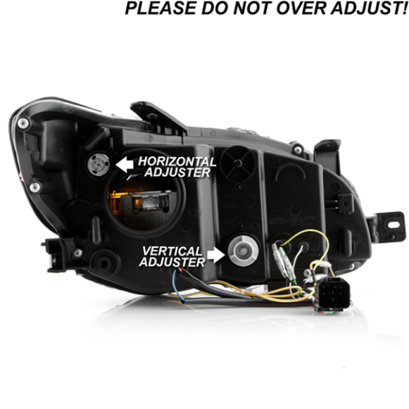 Spyder Subaru Impreza WRX 15-20 Halogen High-Power LED Headlights- Black PRO-YD-SWRX15HALAP-SBSEQ-BK 5088093 5088093 User 1