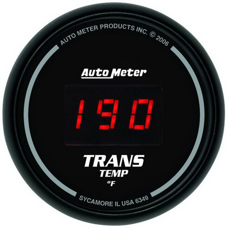 Autometer Gauge, 2-1/16" Transmission Temperature, 0-340 °F, Sport Comp Digital 6349 Photo - Primary