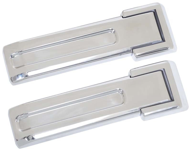 Kentrol 07-18 Jeep Wrangler JK Tailgate Hinge Overlays 4 Pieces - Polished Silver 30017 30017 Photo - Primary