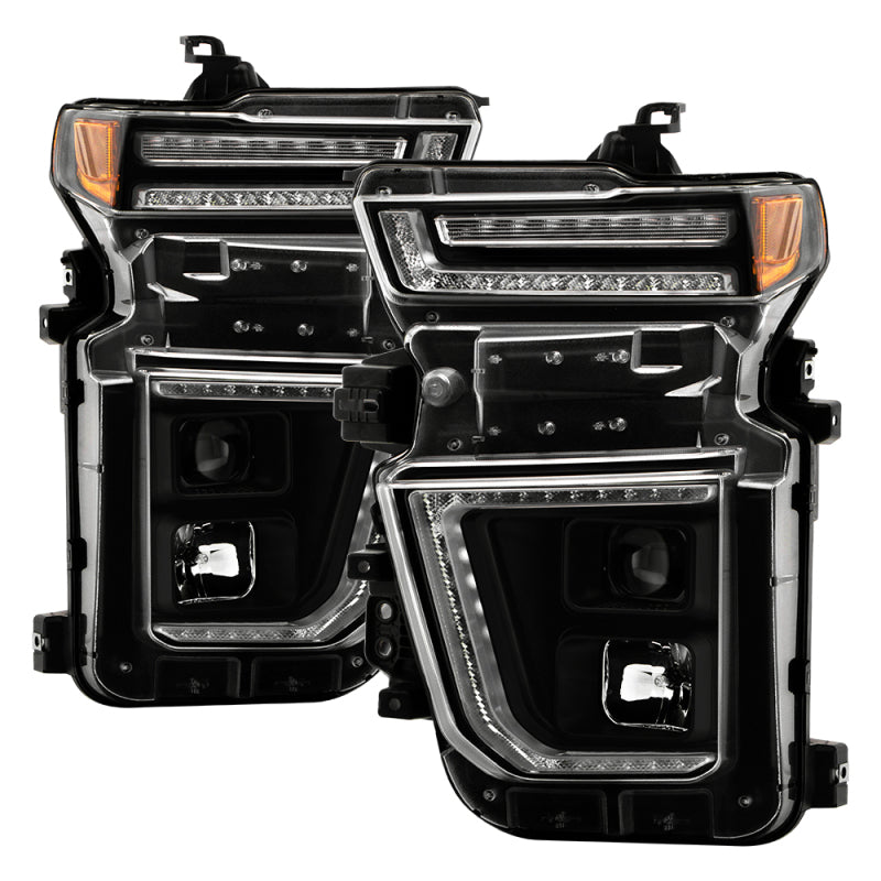 SPYDER 20-23 Chevy Silverado 2500/3500 Proj Headlights - LED DRL - Black PRO-YD-CSHD20SI-SEQ-BK 5088796 5088796 Photo - Primary