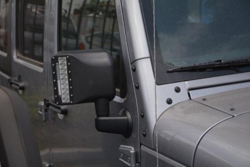 DV8 Offroad 07-18 Jeep Wrangler JK LED Mirror Housing w/ Turn Signal Option BCME27W3W BCME27W3W Photo - Close Up