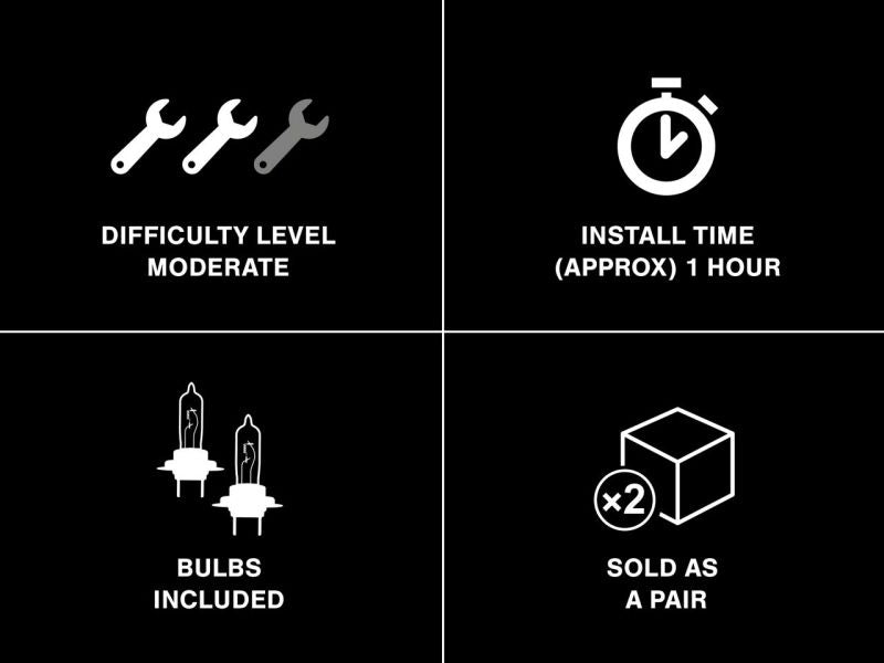 Raxiom 05-09 Ford Mustang Excluding GT500 LED Halo Projector Headlights- Blk Housing (Clear Lens) 101683 101683 Photo - Close Up