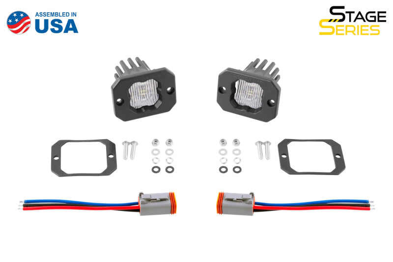 Diode Dynamics Stage Series C1 LED Pod - White SAE Fog Flush ABL (Pair) DD6850P DD6850P User 3
