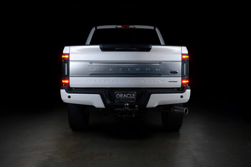 ORACLE Lighting 17-22 Ford F-250/350 (Black Series) Flush Mount LED Tail Lights 5896-504-T 5896-504-T Photo - lifestyle view